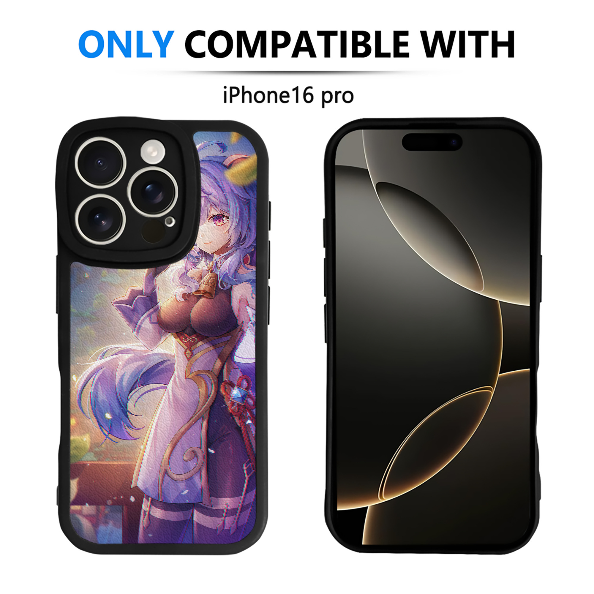 げんし神 genshin 【iPhone 16シリーズ対応】シリコンスマホケース（レザー調） 材質：シリコン
